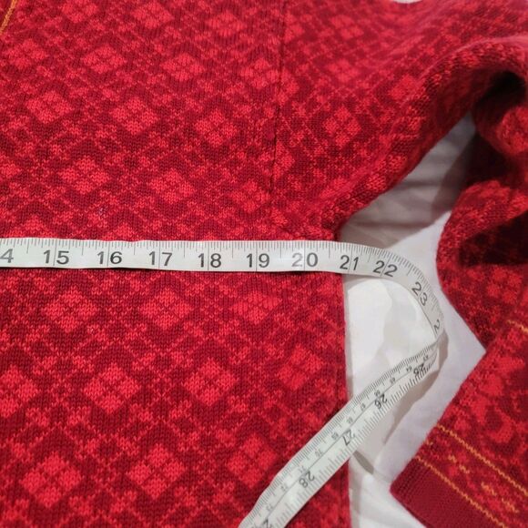 Nordic Design Womens Cardigan Size Medium Fair Isle Wool Regency Cozy Winter - Picture 7 of 9